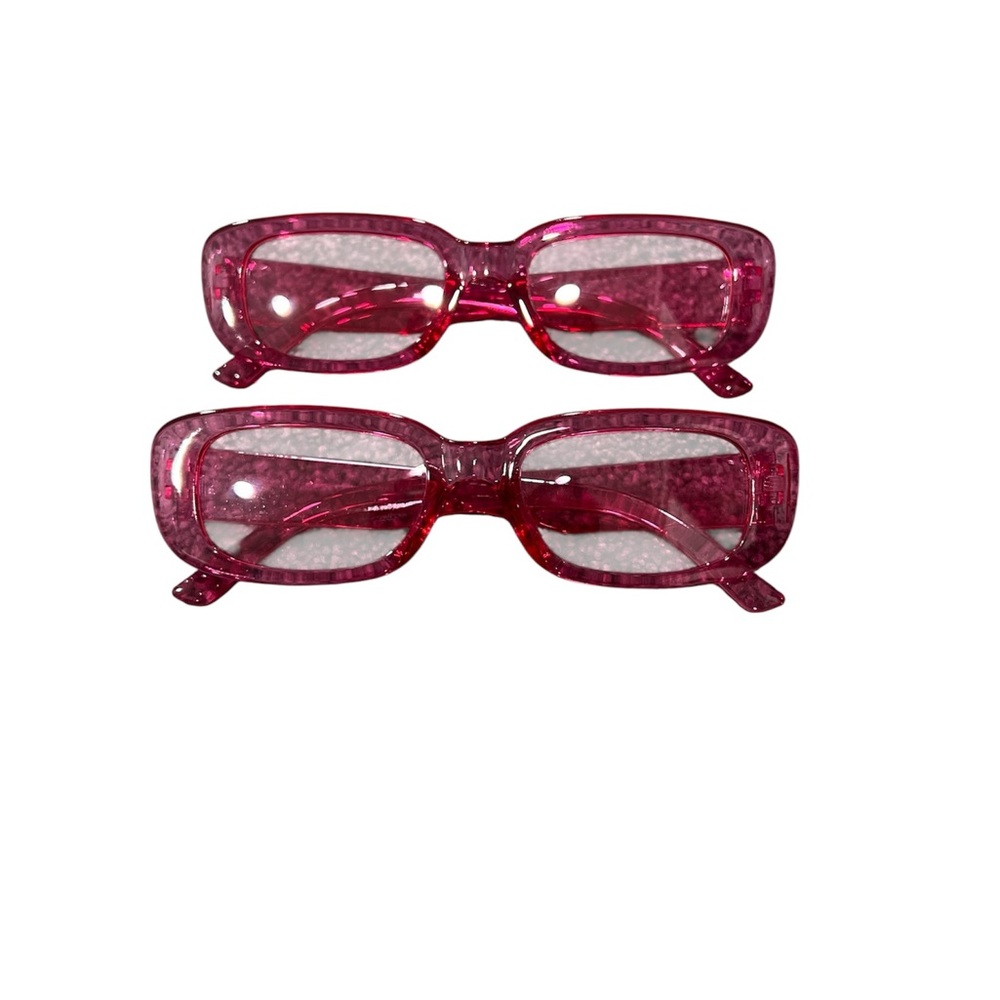 Stylish Pink Rectangle Sunglasses
